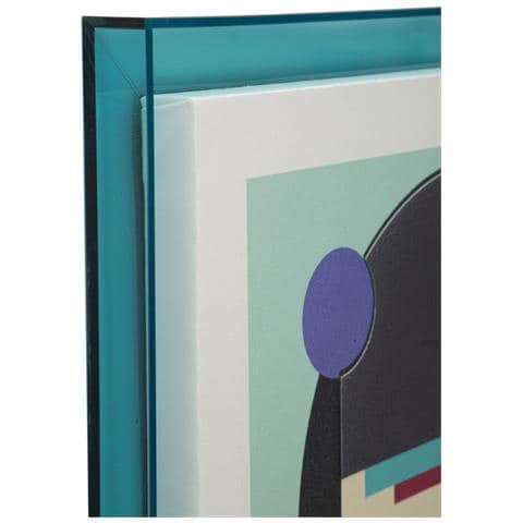 Stampa Su Tela Picassy Modello B Con Cornice Turchese - Foto 2