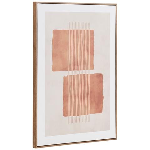Stampa Su Tela Con Cornice Mina-marrone-tessuto-2,5x50x70 Cm - Foto 2