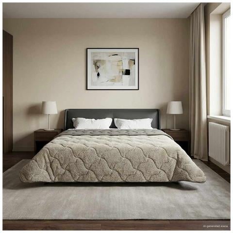 Duvet Estivo Trapuntato Grigio chiaro 200 x 200 cm - Foto 2