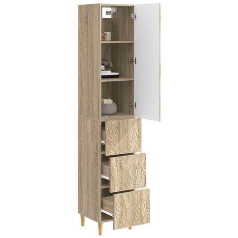 Set di armadi 2 pcs Rovere Sonoma 33 x 34,5 x 90 cm - Foto 2