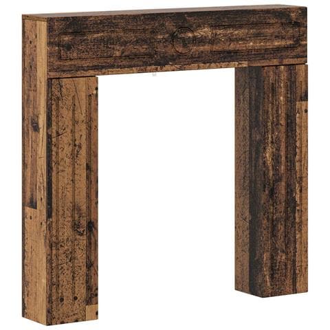 Cornice per camino Legno antico 102 x 18 x 100,5 cm - Foto 1