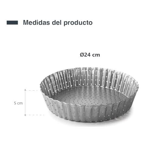 68788 - Stampi da forno, stampo per torte, stampo alto scanalato, perforato, - Foto 3