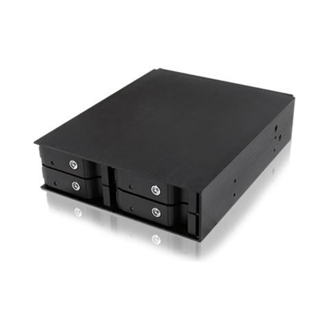 ICY BOX IB-2240SK, 6,35 cm (2.5") , SATA, Seriale ATA II, Serial ATA III, Nero, HDD, Potenza, Alluminio - Foto 2