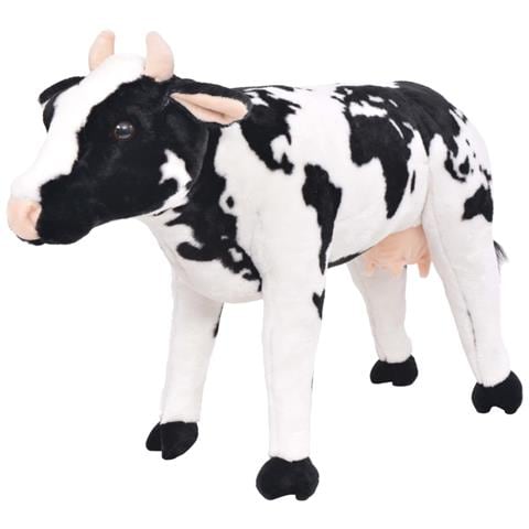 Mucca in Peluche in Piedi Nera e Bianca XXL - Foto 1