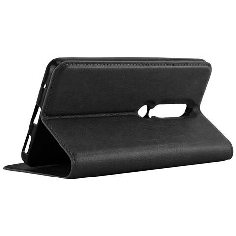 Custodia Compatibile Con Nokia 6.1 2018 In Nero Di Notte - Coperchio Protettiva Con Chiusura Magnetica, Funzione Stand E Tasca Per Le Carte - Foto 11