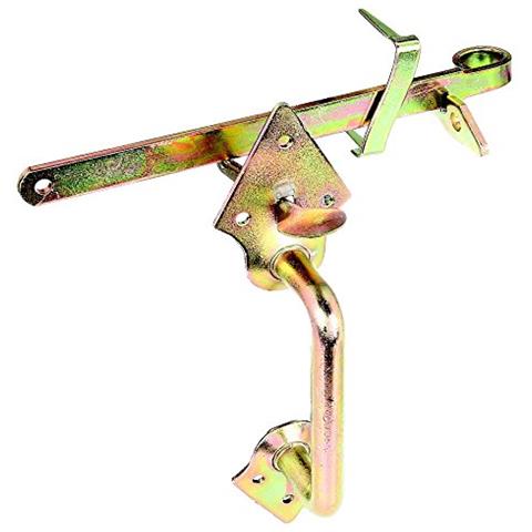 , 310332, Set Maniglie Per Cancelli, Lunghezza: 250 Mm, Superficie Galvanizzata Gialla - Foto 1