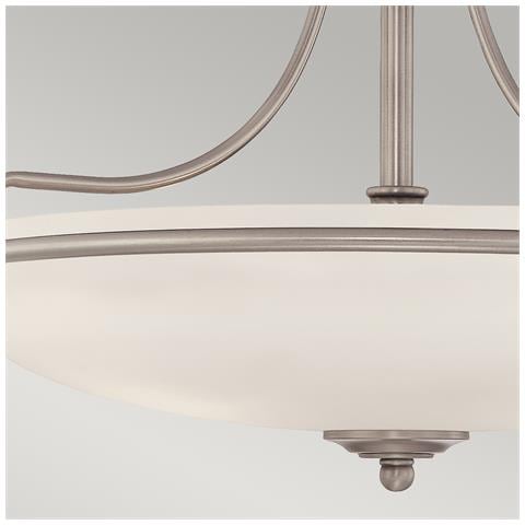 Quoizel Qz / griffin / sfman - Lampadario Da Soffitto, In Nichel, 53,3 X 53,3 X 35,6 Cm - Foto 7
