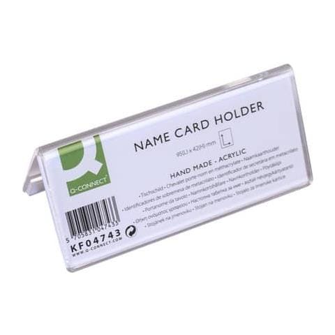 Portanome Da Tavolo In Polimetilmetacrilato Trasparente 95x42 Mm - Kf04743 - Foto 1