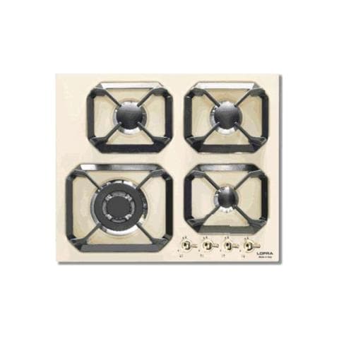 LOFRA Piano Cottura HRBI6G0 a Gas 4 Fuochi Gas Colore Bianco