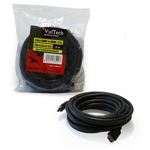 HDMI 5m M-M cavo HDMI HDMI tipo A (Standard) Nero - Foto 1