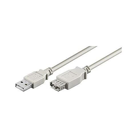 USB Verl AA 500 HiSpeed 2.0 5m, USB A, USB A, Maschio / femmina, 2x AWG 24 2x AWG 28 - Foto 1