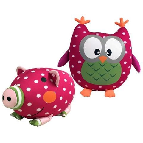 0584136 Animali giocattolo Spandex Verde, Grigio, Magenta, Arancione, Bianco peluche - Foto 1
