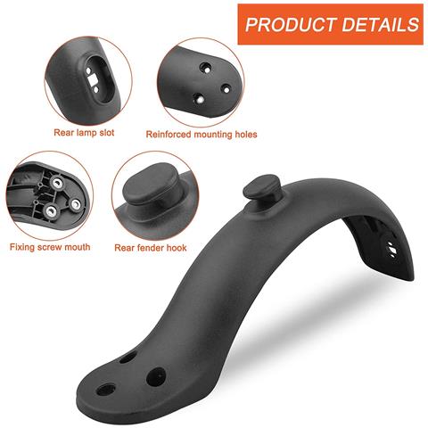 Parafango Posteriore Per Scooter Elettrico Xiaomi M365 Grigio Scuro - Foto 10