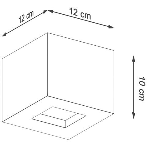 Applique Da Parete In Cemento Leo Sollux Grigio 100x120x120 Mm Cemento - Foto 10