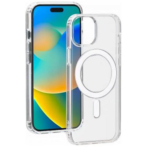 Cover Compatibile Ibrida Magsafe Per Iphone 15, Trasparente - Foto 1