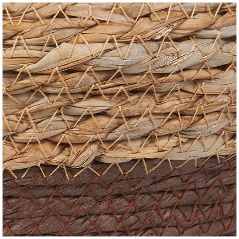 Set Di 2 Cesti Per Vasi Da Fiori In Fibra Di Alga Marina Naturale Paladju - Foto 2