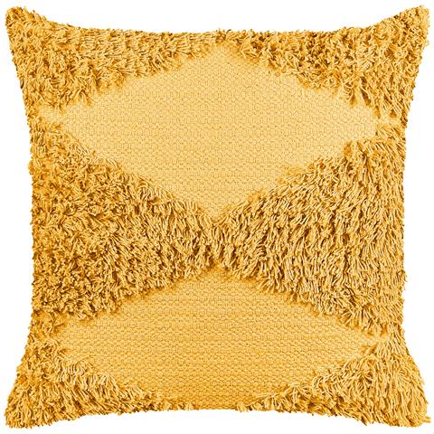 Set Di 2 Cuscini Rhoeo Cotone 45 X 45 Cm Geometrico Trapuntato Giallo - Foto 2