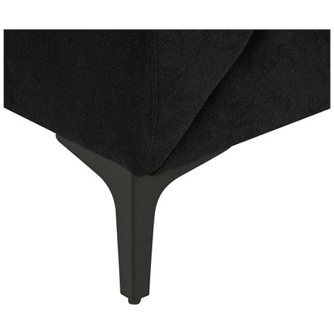 Divano 3 Posti Fenes Tessuto Nero - Foto 2