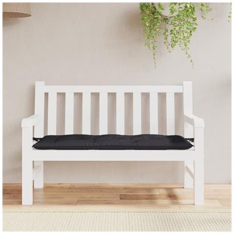 Cuscino Per Panca Nero 120x50x7 Cm In Tessuto Oxford - Foto 3