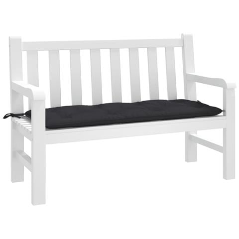 Cuscino Per Panca Nero 120x50x7 Cm In Tessuto Oxford - Foto 1