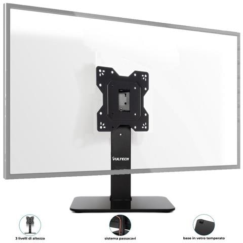 BTV-TB2343LITE Supporti a parete per TV 109,2 cm (43") Scrivania Nero - Foto 1
