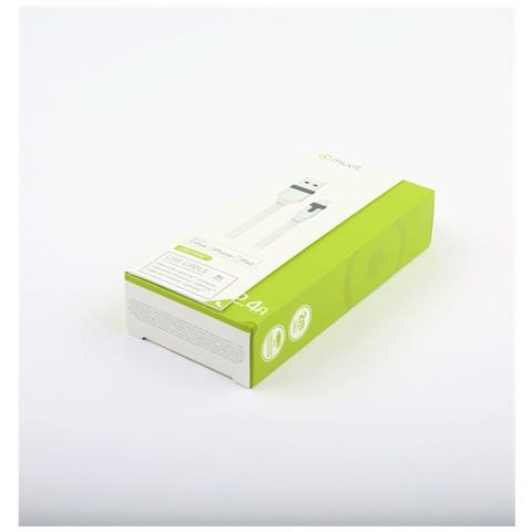 Cavo Lightning Verso Usb-a 2.0 Tab Carica E Sincronizzazione 2.4a 2m, Bianco - Foto 4