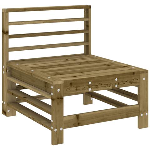 Set Salotto Da Giardino 7 Pz In Legno Impregnato Di Pino - Foto 2