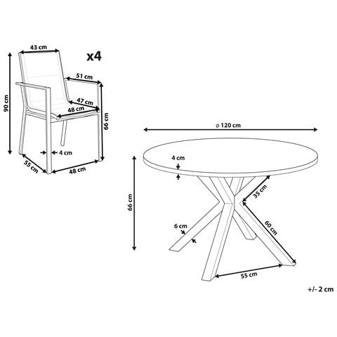 Set Da Pranzo Metallo Bianco Maletto / Busseto - Foto 8