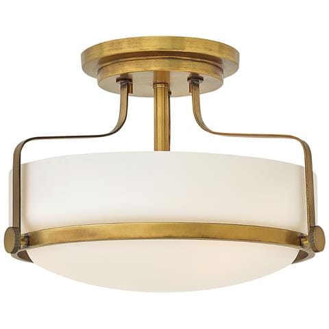 Lampadario Contemporaneo Harper Acciaio Ottone Antico Vetro 3 Luci E27 - Foto 1