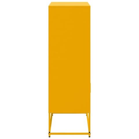 Credenza Giallo Senape 68,5x38,5x123,5 cm in Acciaio - Foto 2