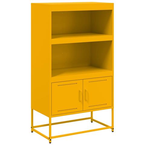 Credenza Giallo Senape 68,5x38,5x123,5 cm in Acciaio - Foto 1
