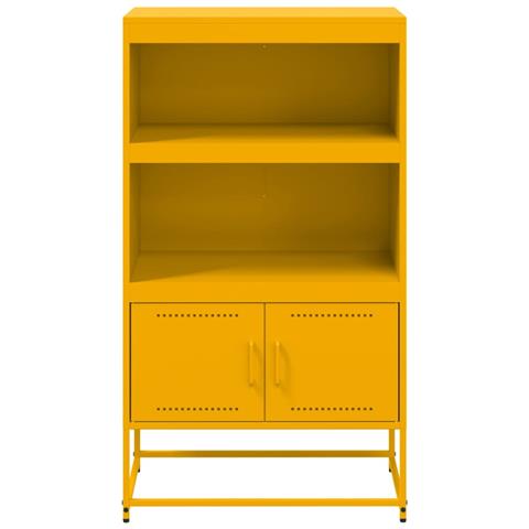 Credenza Giallo Senape 68,5x38,5x123,5 cm in Acciaio - Foto 10