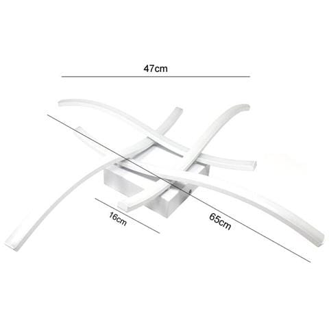 Plafoniera Led Luce Bianca 6500k Lampadario 35 Watt Stile Moderno - Foto 3