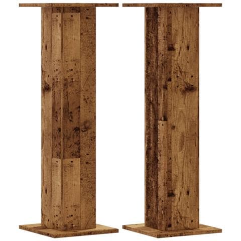 Supporti Altoparlanti 2 Pz Legno 30x30x95 Cm Legno Multistrato - Foto 2