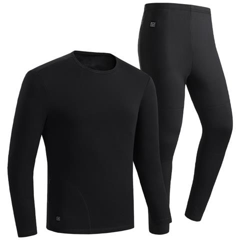 Biancheria Intima Termica Uomo - Completo Intimo Termico Elettrico Black 4xl - Foto 1