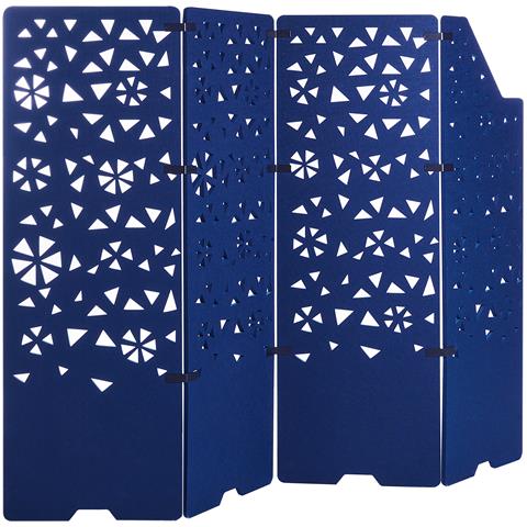 Divisorio Da Scrivania Paravento Blu Marino Starry - Foto 2