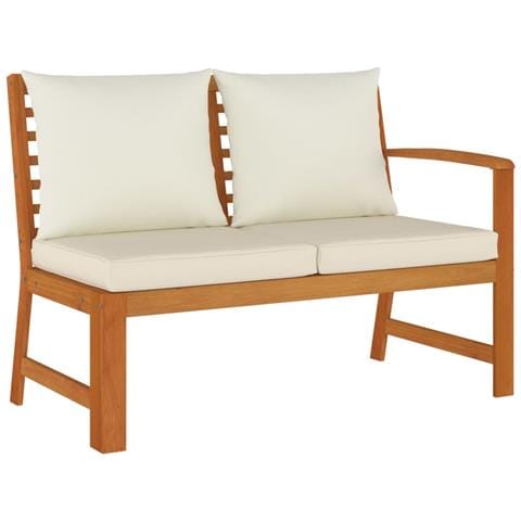 Set da Pranzo da Giardino 6pz con Cuscini Legno Massello Acacia - Foto 2