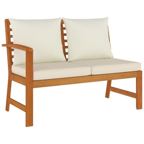 Set da Pranzo da Giardino 6pz con Cuscini Legno Massello Acacia - Foto 9