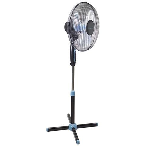 Ventilatore A Piantana, 35 Watt, Metallo /abs, Diametro 40 Cm, 3 Pale,3 Velocità, Oscillazione E Inclinazione Regolabile, Nero P206ven100 - Foto 1