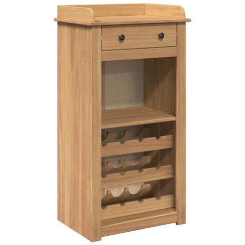 Cantinetta Per Vini Panama 57x40x111,5cm Legno Massello Di Pino - Foto 2
