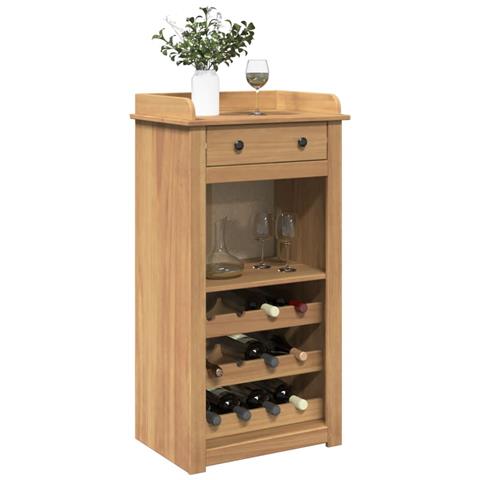 Cantinetta Per Vini Panama 57x40x111,5cm Legno Massello Di Pino - Foto 1