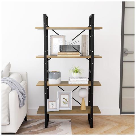 Lusso Casadino - Libreria A 4 Ripiani 80x30x140 Cm In Legno Massello Di Pino - Foto 2