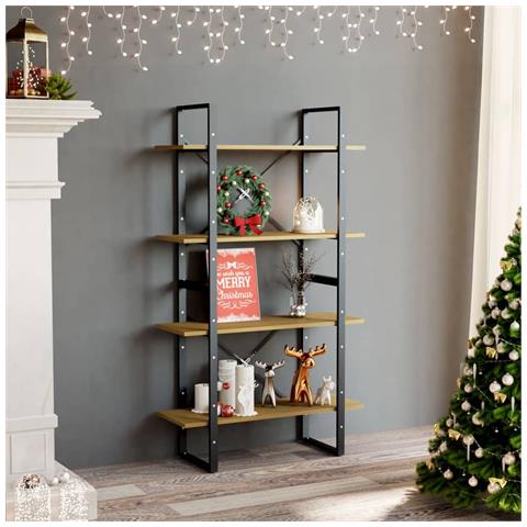 Lusso Casadino - Libreria A 4 Ripiani 80x30x140 Cm In Legno Massello Di Pino - Foto 8