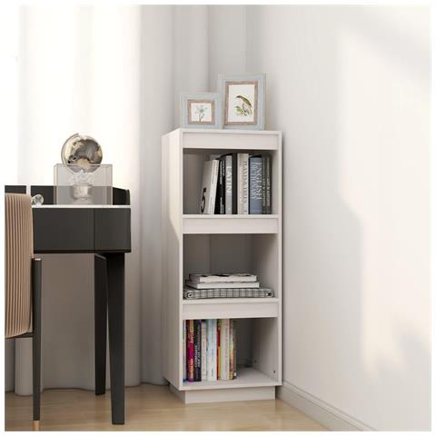 Lusso Casadino - Libreria/divisorio Bianco 40x35x103cm In Legno Massello Di Pino - Foto 2
