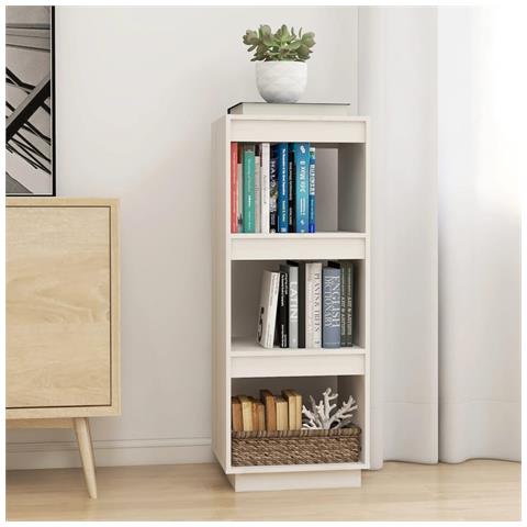 Lusso Casadino - Libreria/divisorio Bianco 40x35x103cm In Legno Massello Di Pino - Foto 8