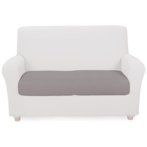 Copricuscino Melange In Cotone Colore Grigio Misura 4 Posti - Foto 2