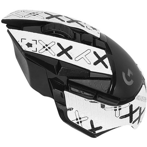 Adesivi Per Mouse Con Presa Migliorata Per Logitech G502 - Stampa Bianca - Foto 2