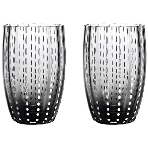 Zafferano Perle Bicchiere Colori Misti 1 - Vetro Colorato Soffiato A Bocca, 32 Cl, Lavorato A Mano - Set 6 Tumblers Artigianali Per Acqua O Cocktail - Foto 4