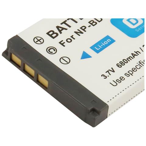 Batteria Per Fotocamera Sony Np-bd1 / Np-fd1 Li-ion 3.7v 680mah 2.5wh - Foto 2