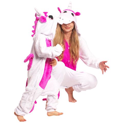 Pigiama Per Bambini Kigurumi Onesie Costume Unicorno Rosa 125-135 - Foto 2